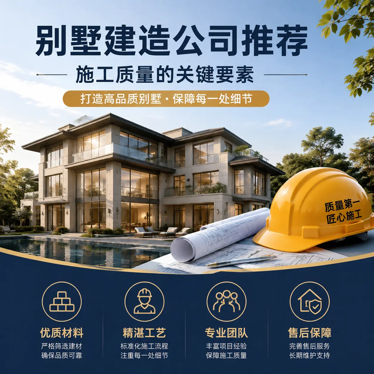 别墅建造公司推荐： 安顺 施工质量的关键要素