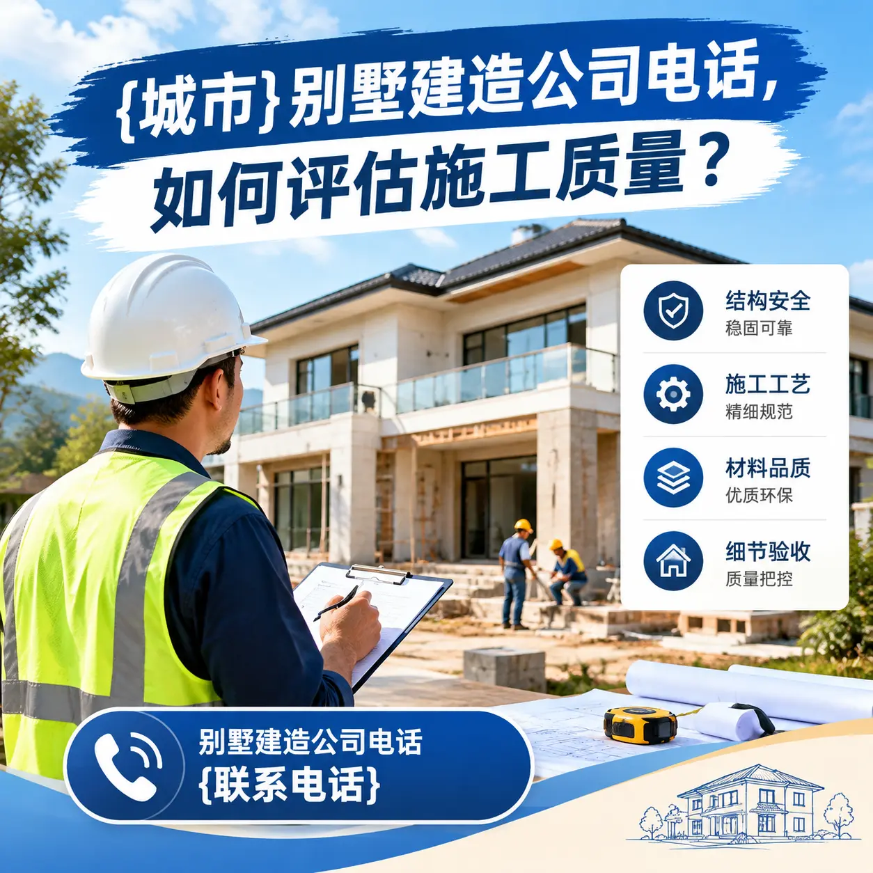 安顺别墅建造公司电话，如何评估施工质量？
