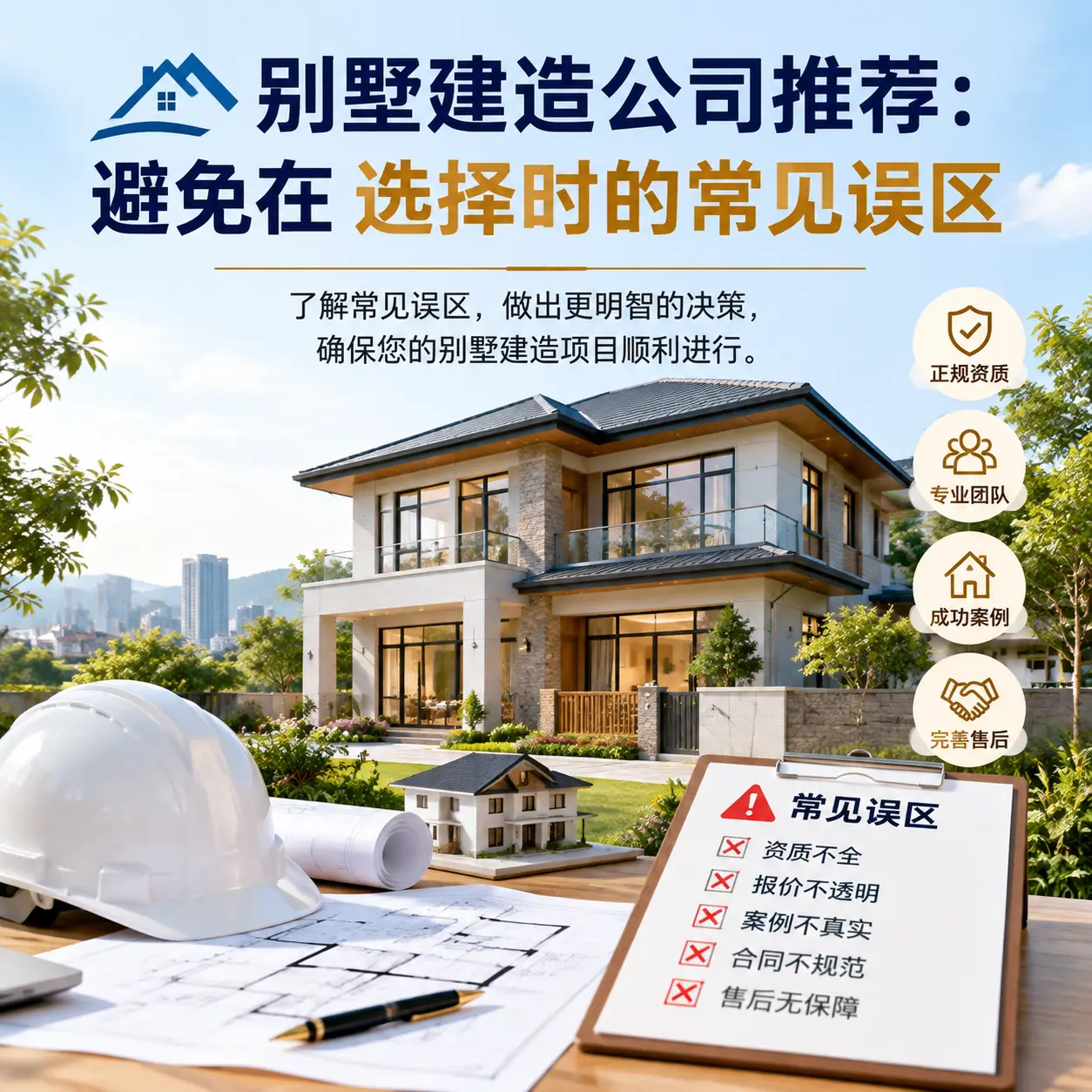 别墅建造公司推荐:避免在 安顺 选择时的常见误区