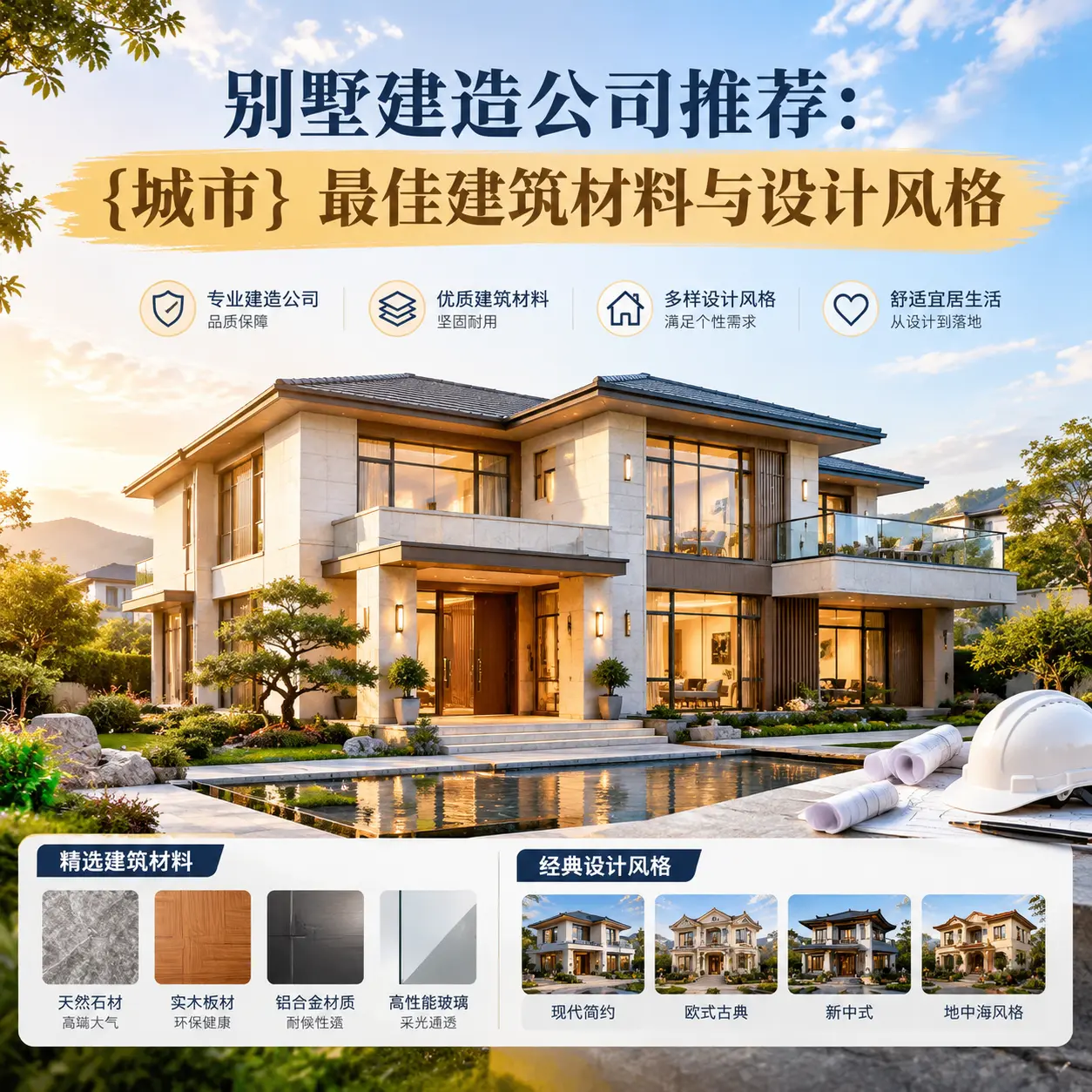 别墅建造公司推荐: 安顺 最佳建筑材料与设计风格