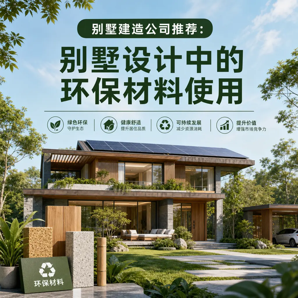 别墅建造公司推荐： 安顺 别墅设计中的环保材料使用